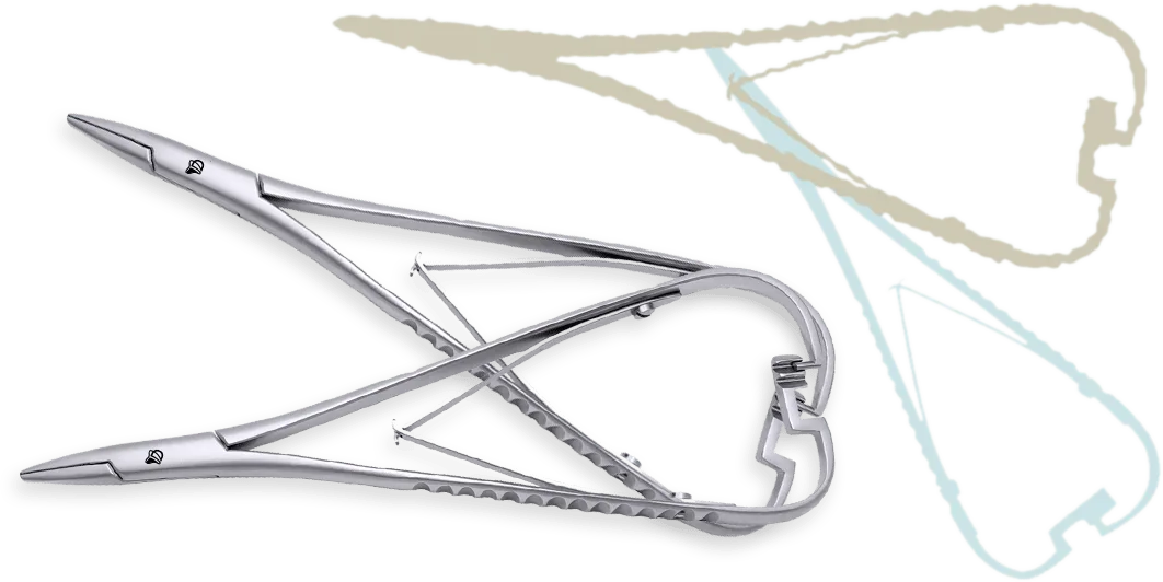 Mathieu Pliers with dual-spring for orthodontic ligatures